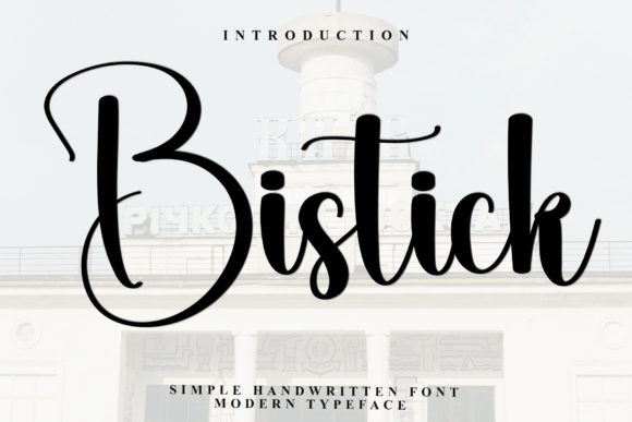 Bistick Font - Featured Image