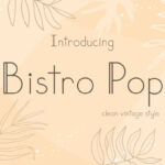 Bistro Pop Font - Featured Image