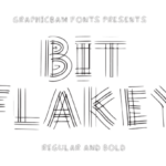Bit Flakey Font - Featured Image