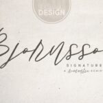 Bjornsson Signature Font - Featured Image
