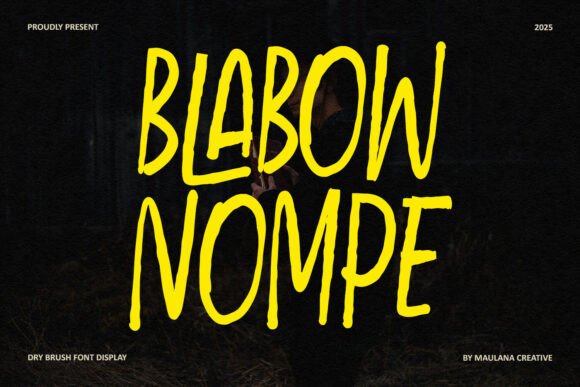 Blabow Nompe Font - Featured Image