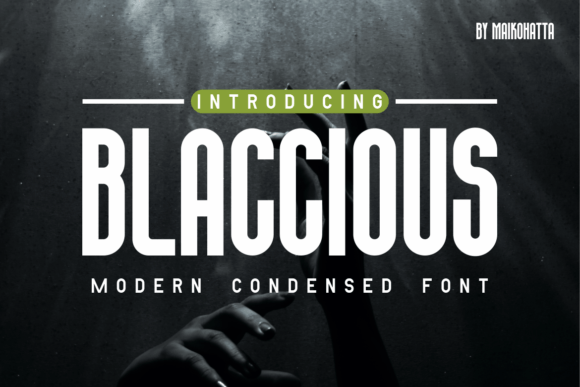 Blaccious Font - Featured Image