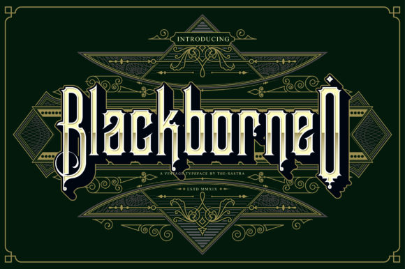 BlackBorneo Font - Featured Image