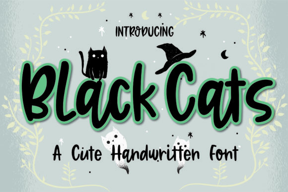 BlackCats Font - Featured Image