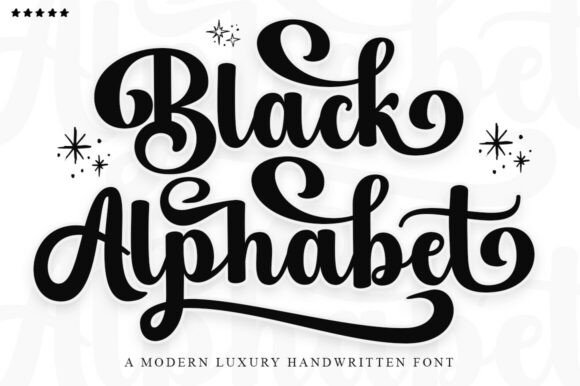 Black Alphabet Font - Featured Image