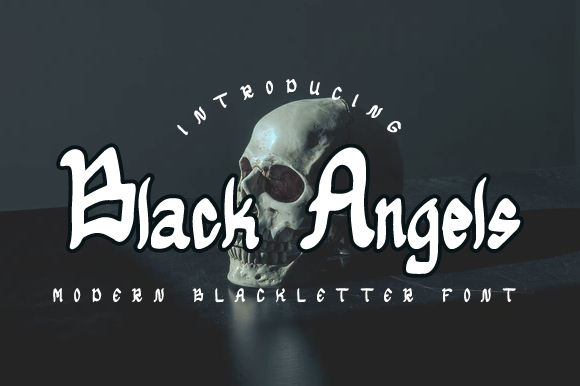 Black Angels Font - Featured Image