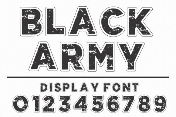Black Army Font - Featured Image