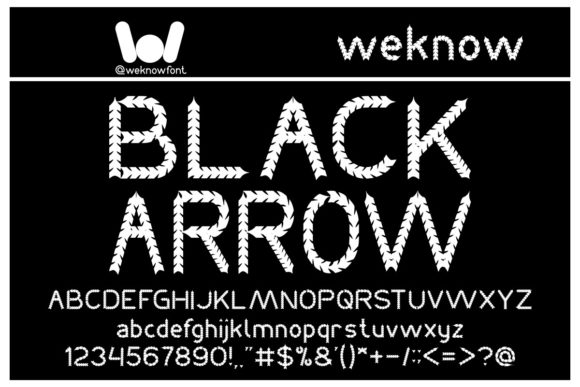 Black Arrow Font - Featured Image