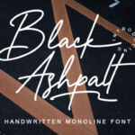 Black Ashpalt Font - Featured Image