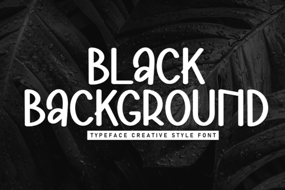 Black Background Font - Featured Image