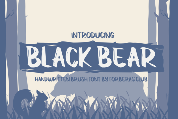 Black Bear Font - Featured Image