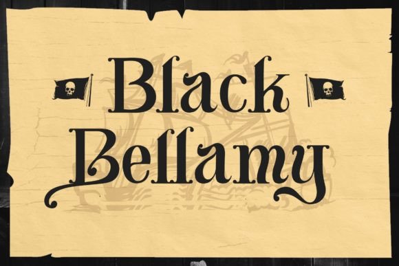 Black Bellamy Font - Featured Image