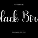 Black Bird Font - Featured Image