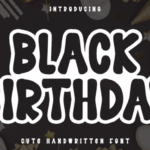 Black Birthday Font - Featured Image
