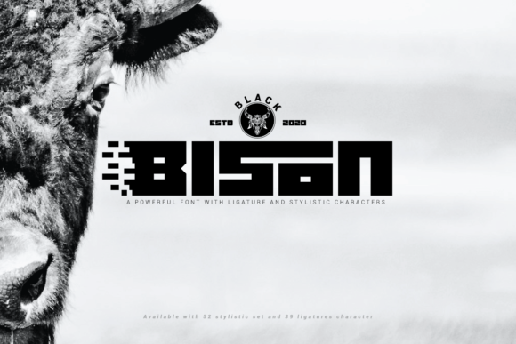 Black Bison Font - Featured Image