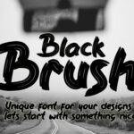 Black Brush Font - Featured Image