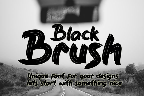 Black Brush Font - Featured Image