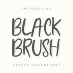 Black Brush Font - Featured Image