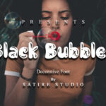 Black Bubbles Font - Featured Image