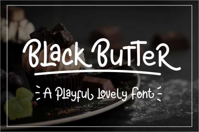 Black Butter Font - Featured Image