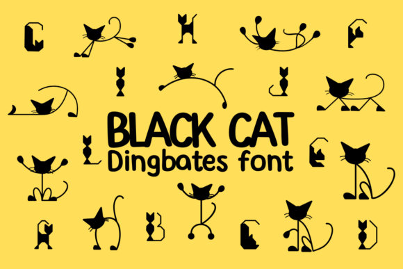 Black Cat Font - Featured Image