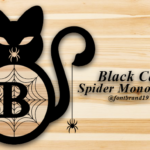 Black Cat Spider Monogram Font - Featured Image