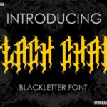 Black Chain Font - Featured Image