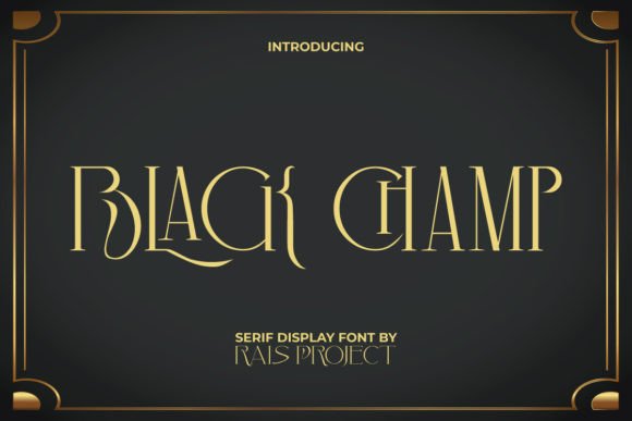 Black Champ Font - Featured Image