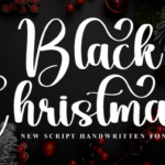 Black Christmas Font - Featured Image
