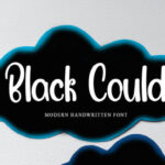 Black Cloud Font - Featured Image