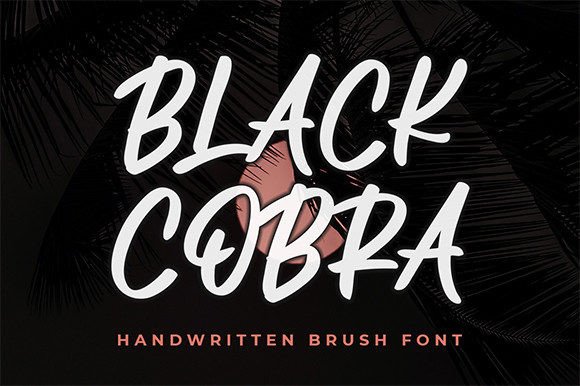Black Cobra Font - Featured Image
