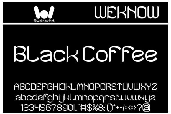Black Coffee Font - Featured Image