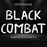 Black Combat Font - Featured Image