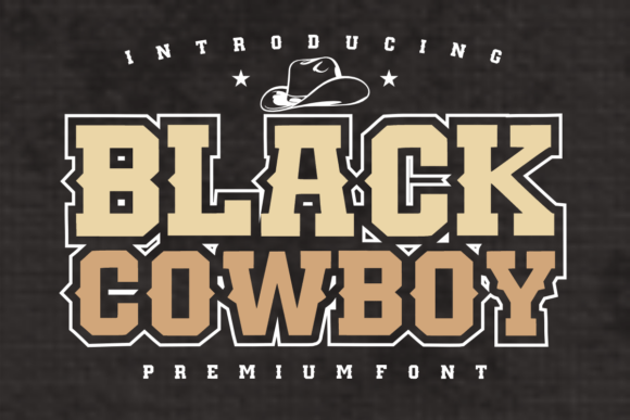 Black Cowboy Font - Featured Image