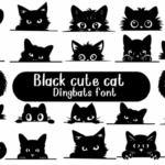 Black Cute Cat Font - Featured Image