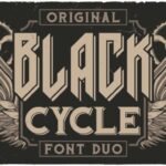 Black Cycle Font - Featured Image