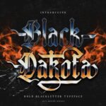 Black Dakota Font - Featured Image