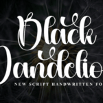 Black Dandelion Font - Featured Image