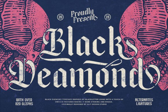 Black Deamond Font - Featured Image