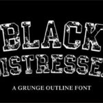 Black Distressed Font - Featured Image