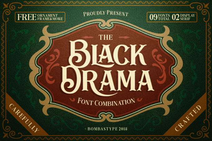 Black Drama Font - Featured Image