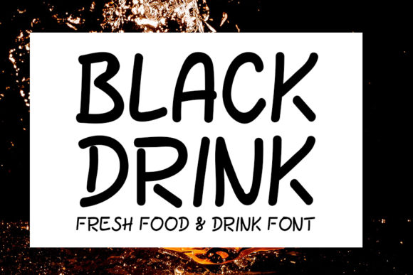 Black Drink Font - Featured Image