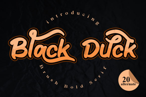 Black Duck Font - Featured Image