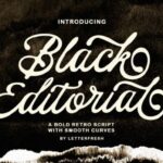 Black Editorial Font - Featured Image