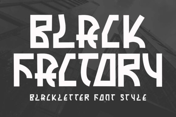 Black Factory Font - Featured Image