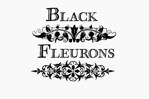 Black Fleurons Font - Featured Image