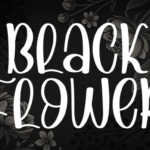 Black Flower Font - Featured Image