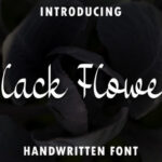 Black Flower Font - Featured Image
