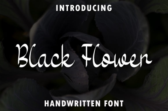 Black Flower Font - Featured Image