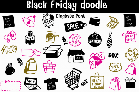 Black Friday Doodle Font - Featured Image